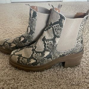 Snakeskin boots